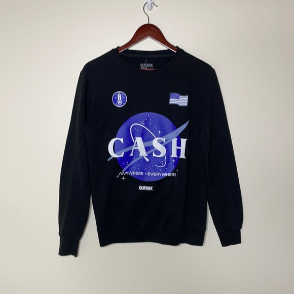 OUTRNK Cash NASA Sweater - Picture 1 of 3